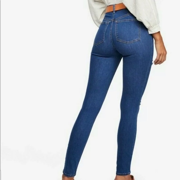 Free People Destroyed Long & Lean Skinny Jeans 26 - Picture 3 of 8